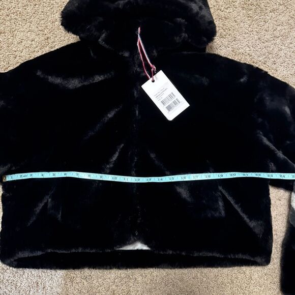 Perfect Moment Noelle faux fur jacket Black White Grey NWT Medium - Picture 6 of 8